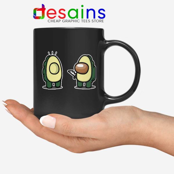 Avocado Impostor Among US Black Mug Funny Game