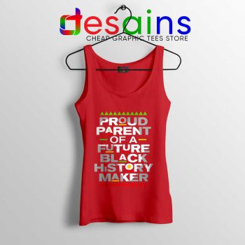 Black History Maker Red Tank Top African American