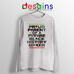 Black History Maker Sport Grey Long Sleeve Tee