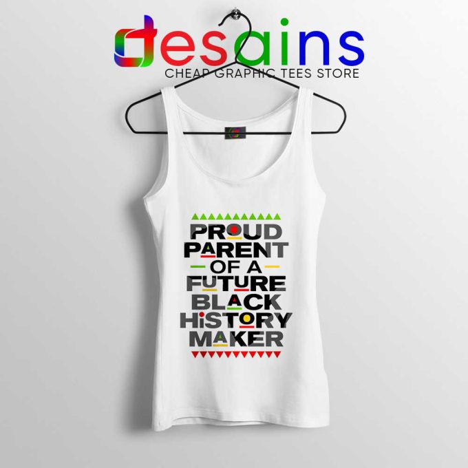 Black History Maker White Tank Top African American