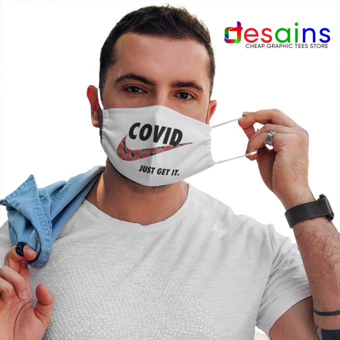 Covid Nike Just Get It Logo Mask Cloth Funny Corona Memes