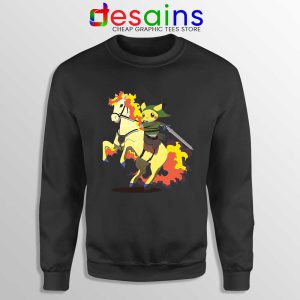 Cute Pikachu Zelda Black Sweatshirt Pokemon Merch