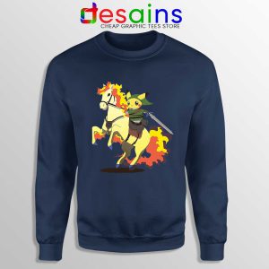 Cute Pikachu Zelda Navy Sweatshirt Pokemon Merch