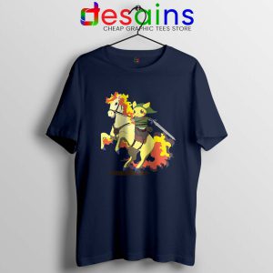 Cute Pikachu Zelda Navy T Shirt Pokemon Game