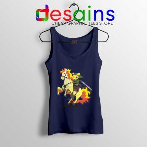 Cute Pikachu Zelda Navy Tank Top Pokemon