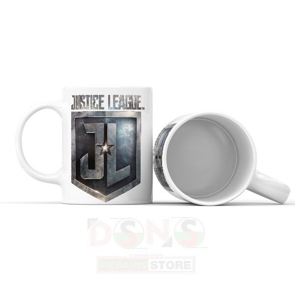 DC Justice League Emblem Mug – Superhero Movie Coffee Cup 11oz