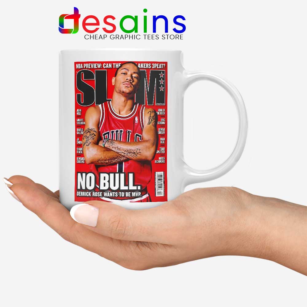 Derrick Rose No Bulls T Shirt Slam Cover - DESAINS STORE