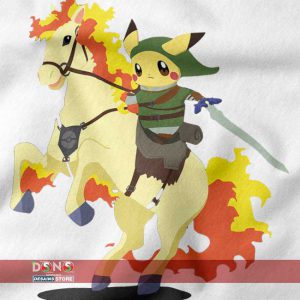 Funny Pokémon x Zelda crossover shirt for anime & gaming fans