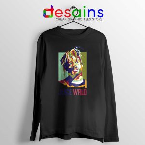 Juice Wrld Cause of Death Black Long Sleeve Tee RIP Merch