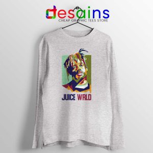 Juice Wrld Cause of Death Sport Grey Long Sleeve Tee RIP Merch