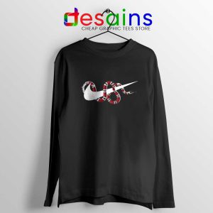 Just DO It Milk snake Black Long Sleeve Tee