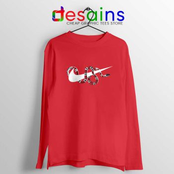 Just DO It Milk snake Red Long Sleeve Tee
