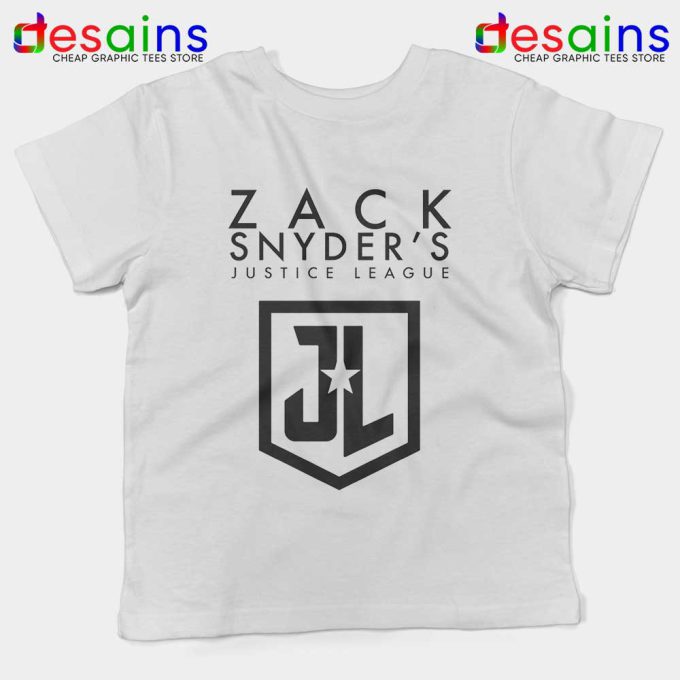 Justice League Zack Snyder Cut White Kids Tee DC