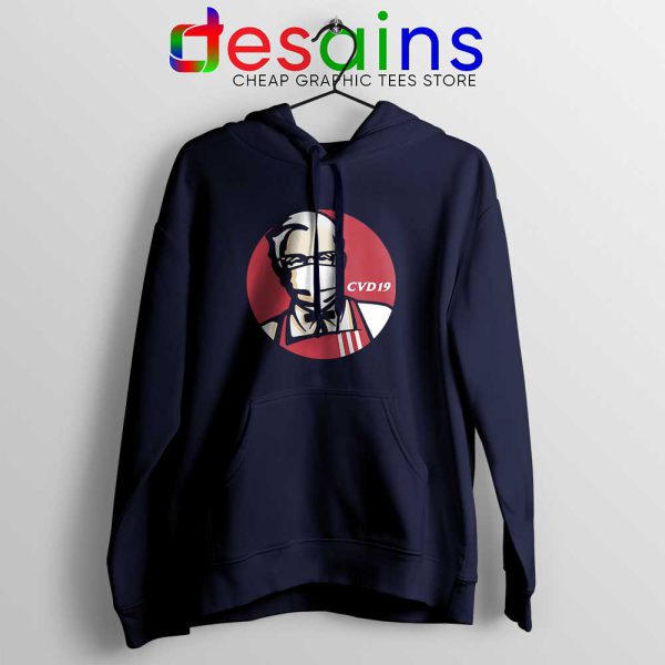 KFC Specials Covid19 Navy Hoodie Vaccine Corona Funny