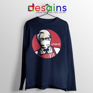 KFC Specials Covid19 Navy Long Sleeve Tee Vaccine Virus