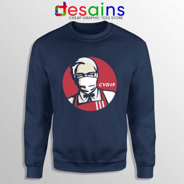 KFC Specials Covid19 Navy Sweatshirt Corona Vaccine