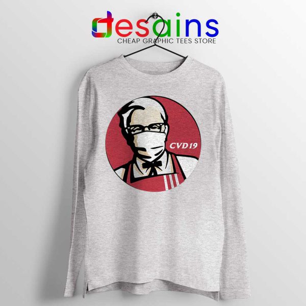 KFC Specials Covid19 Sport Grey Long Sleeve Tee Vaccine Virus