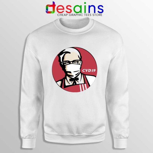 KFC Specials Covid19 White Sweatshirt Corona Vaccine