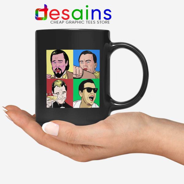 King Memes Leonardo DiCaprio Black Mug Funny Celebrity