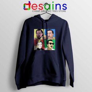 King Memes Leonardo DiCaprio Navy Hoodie Funny Celebrity