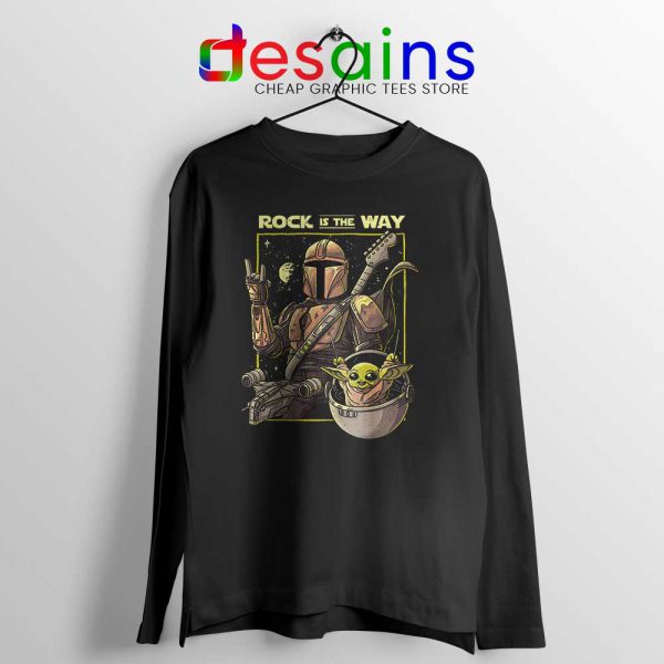 Mandalorian AcDc Rock n Roll Long Sleeve Tee This is the Way