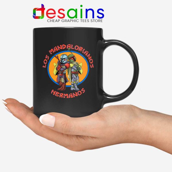 Mandalorian Los Pollos Hermanos Black Mug Star Wars Funny