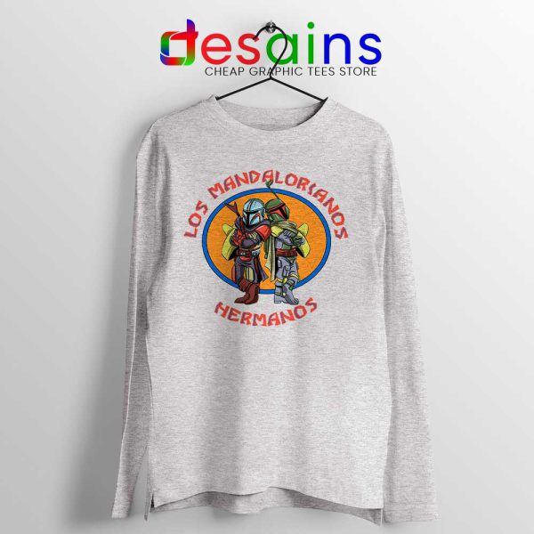 Mandalorian Los Pollos Hermanos Sport Grey Long Sleeve Tee