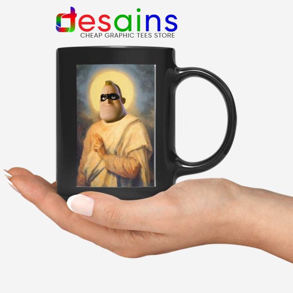 Mr Incredible Meme Pious Black Mug Bob Parr