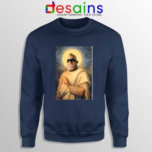 Mr Incredible Meme Pious Navy Sweatshirt Bob Parr