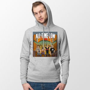 Music All Time Low Don t Panic Tour Sport Grey Hoodie