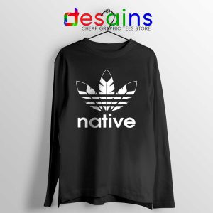 Native American Adidas Long Sleeve Tee Logo