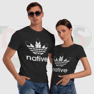 Native American Adidas T-Shirt Indians Logo