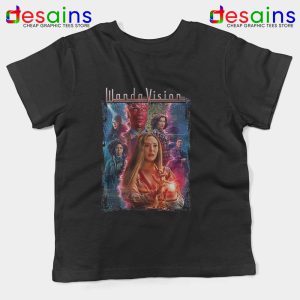 Scarlet Witch and Vision Black Kids Tee Wandavison Disney+