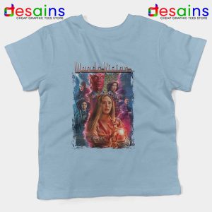 Scarlet Witch and Vision Light Blue Kids Tee Wandavison Disney+