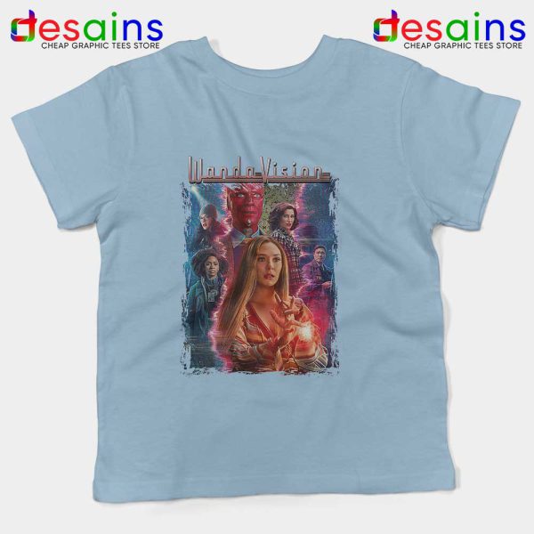 Scarlet Witch and Vision Light Blue Kids Tee Wandavison Disney+