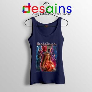 Scarlet Witch and Vision Navy Tank Top Wandavison Disney+