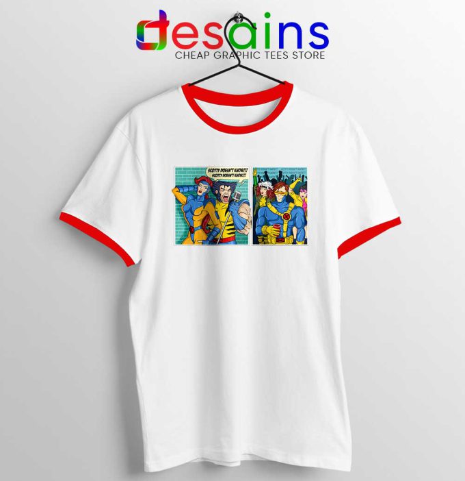 Scotty Doesnt Know Red Ringer Tee X-Men Comics