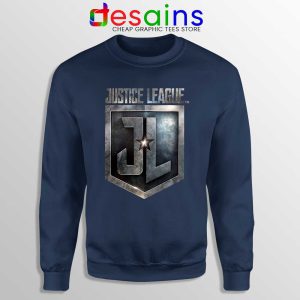 Snyder Cut Justice League Logo Navy Sweatshirt Film DCEU