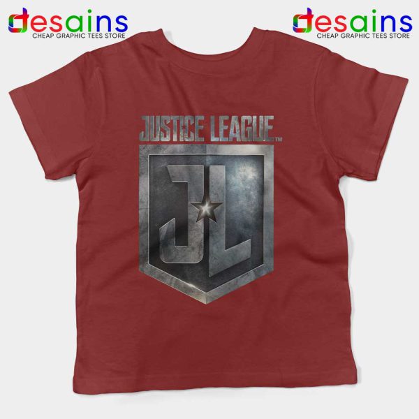 Snyder Cut Justice League Logo Red Kids Tee DCEU Film