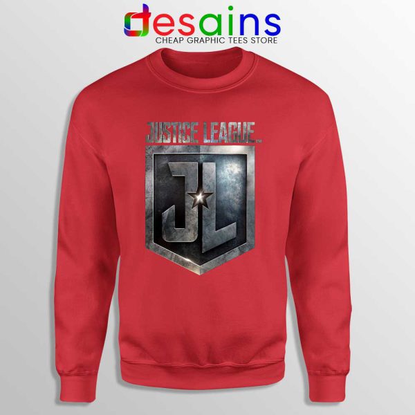 Snyder Cut Justice League Logo Red Sweatshirt Film DCEU