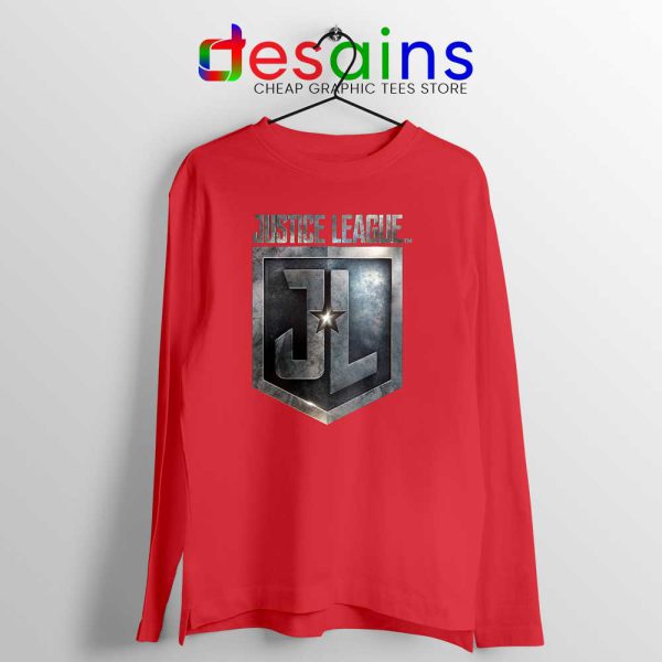 Snyder Cut New Justice League Red Long Sleeve Tee DCEU Film