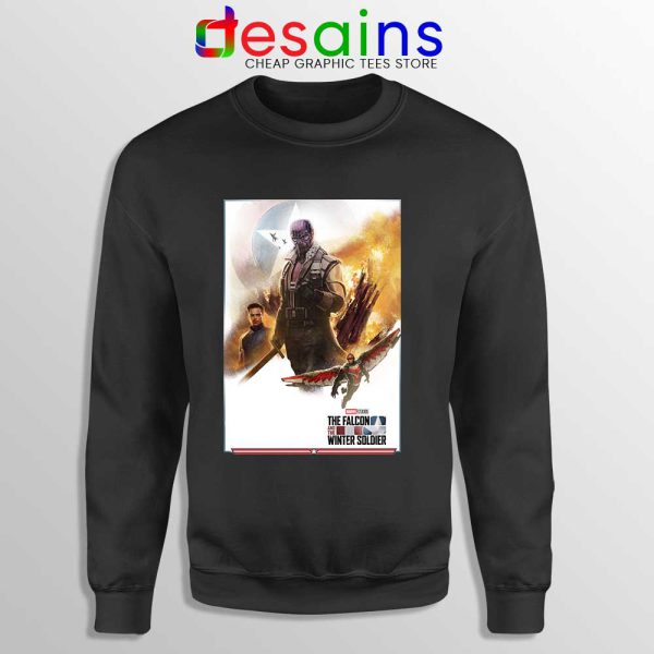 The Falcon and Winter Soldier Black Sweatshirt Disney+