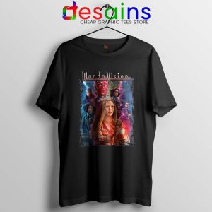 Wandavison Scarlet Witch and Vision Black T Shirt