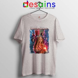 Wandavison Scarlet Witch and Vision Sport Grey T Shirt