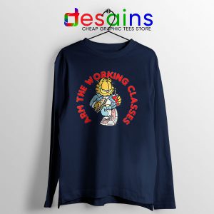 Best Garfield Meme Navy Long Sleeve Tee Arm The Working Classes