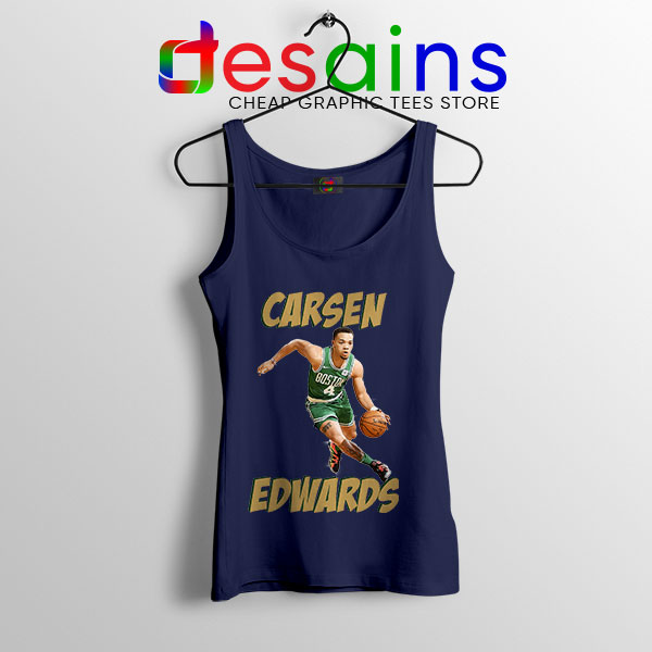Buy Best Carsen Edwards Celtics Navy Tank Top