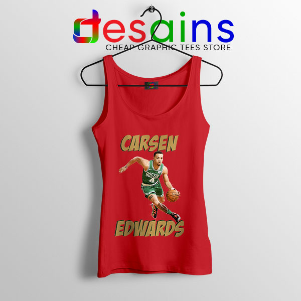 Buy Best Carsen Edwards Celtics Red Tank Top
