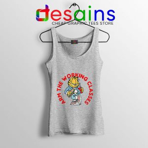 Buy Garfield Meme Funny Sport Grey Tank Top Arm The Working Classes