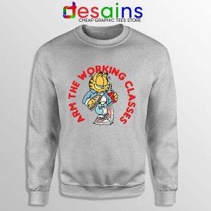 Buy Garfield Meme Sport Grey Sweatshirt Arm The Working Classes