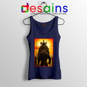 Buy Godzilla vs King Kong 2020 Navy Tank Top New Movie